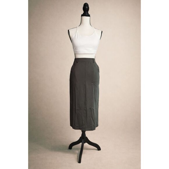Halara Wear-Resistant High Waisted Split Midi Ponte Roma Work Skirt After Dark - Picture 2 of 9